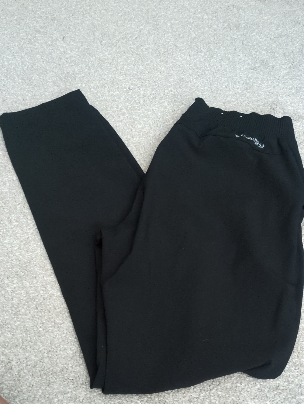Columbia Black Active Leggings with Logo Waistband